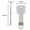 Picture of KOOTION 64GB Metal Key Design USB Flash Drive, Metal Key Shaped Memory Stick, USB 2.0 Sliver