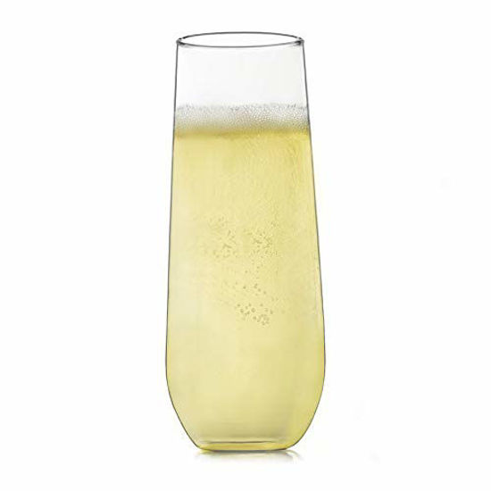 Picture of Libbey Stemless Champagne Flute Glasses, Set of 12