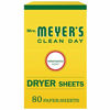 Picture of Mrs. Meyer's Clean Day Dryer Sheets, Honey Suckle, 80 Count