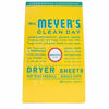 Picture of Mrs. Meyer's Clean Day Dryer Sheets, Honey Suckle, 80 Count