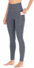 Picture of Ewedoos Women's Yoga Pants with Pockets - Leggings with Pockets, High Waist Tummy Control Non See-Through Workout Pants (EW320 Gray, Large)