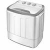 Picture of Giantex Washing Machine, Portable Clothes Washing Machines, 13lbs Wash and Spin Cycle, Semi-Automatic Laundry Machine, Compact Washer and Dryer Combo, Twin Tub Mini Washer Machine for Apartment, Camping, Dorms and RV (Gray&White)