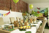 Picture of Dinosaur Party Bundle, Includes Plates, Napkins, Cups, and Cutlery (24 Guests,144 Pieces)