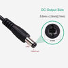 Picture of CCYC DC 5V to DC 12V USB Voltage Step Up Converter Cable, Power Supply Adapter Cable with DC Jack 5.5 x 2.5mm or 5.5 x 2.1mm, USB 5V to DC 12V Cable - 5ft [NOT Suitable for High Current Equipment]