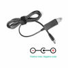 Picture of CCYC DC 5V to DC 12V USB Voltage Step Up Converter Cable, Power Supply Adapter Cable with DC Jack 5.5 x 2.5mm or 5.5 x 2.1mm, USB 5V to DC 12V Cable - 5ft [NOT Suitable for High Current Equipment]