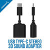 Picture of Sabrent USB Type-C External Stereo Sound Adapter for Windows and Mac. Plug and Play No Drivers Needed. (AU-MMSC)