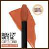 Picture of Maybelline SuperStay Matte Ink Liquid Lipstick, Long-lasting Matte Finish Liquid Lip Makeup, Coffee Edition, Highly Pigmented Color, Caramel Collector, 0.17 Fl Oz