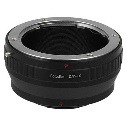 Picture of Fotodiox Lens Mount Adapter Compatible with Contax/Yashica (CY) SLR Lens on Fuji X-Mount Cameras