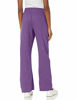 Picture of Hanes womens ComfortSoft EcoSmart Women's REGULAR Open Bottom Leg Sweatpants Violet Splendor Heather Large