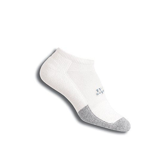 GetUSCart- Thorlos Unisex T1CCU Tennis Thin Padded Low Cut Sock, White,  Small
