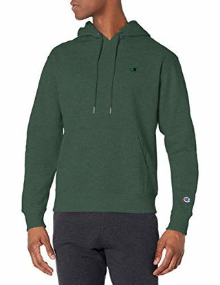 Picture of Champion Men's Powerblend Pullover Hoodie, Dark Green, Medium