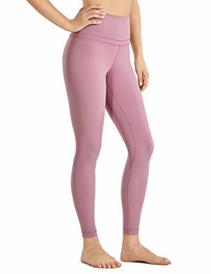 CRZ YOGA Women's Naked Feeling High Waisted Yoga Pants with Side Pockets  Workout Leggings - 25 Inches 