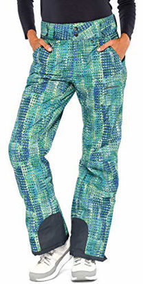 Picture of Arctix Women's Insulated Snow Pants, Windows Print Blue, X-Large/Regular