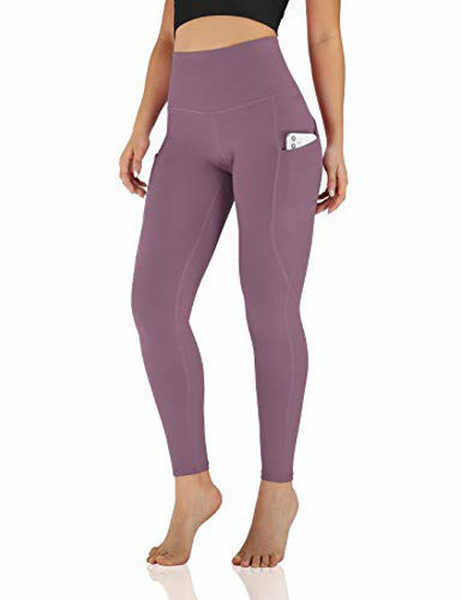 GetUSCart- ODODOS Women's High Waisted Yoga Leggings with Pocket, Workout  Sports Running Athletic Leggings with Pocket, Full-Length, Lavender,Medium