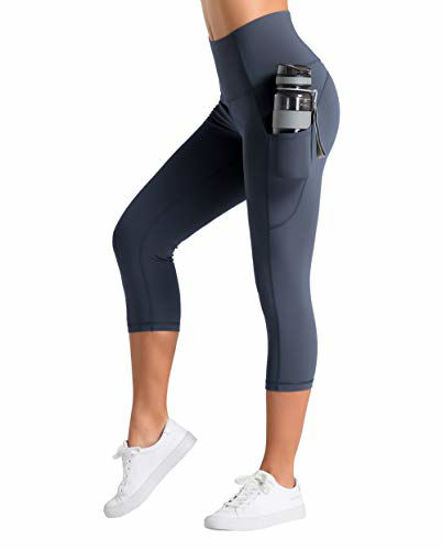 GetUSCart- THE GYM PEOPLE Thick High Waist Yoga Pants with Pockets