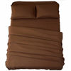 Picture of Sonoro Kate Sheets Super Soft Microfiber 1800 Thread Count 16 Inch Deep Pocket 4 Piece Queen Brown 