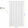 Picture of N&Y HOME Fabric Shower Curtain Liner 66 x 72 inches, Hotel Quality, Washable, Water Repellent, White Bathroom Curtains with Grommets, 66x72