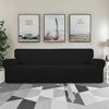 Picture of Easy-Going Stretch 4 Seater Sofa Slipcover 1-Piece Sofa Cover Furniture Protector Couch Soft with Elastic Bottom for Kids,Polyester Spandex Jacquard Fabric Small Checks (XX Large,Black)