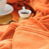 Picture of Bedsure Fleece Blanket Twin Size Orange Lightweight Twin Blanket Super Soft Cozy Luxury Bed Blanket Microfiber