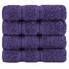 Picture of American Soft Linen Premium Turkish Genuine Cotton, Luxury Hotel Quality for Maximum Softness & Absorbency for Face, Hand, Kitchen & Cleaning (4-Piece Washcloth Set, Purple)