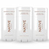 Picture of Native Deodorant - Natural Deodorant for Women and Men - 3 Pack Coconut & Vanilla - Contains Probiotics - Aluminum Free & Paraben Free, Naturally Derived Ingredients - Vegan, Gluten Free & Cruelty Free