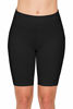 Picture of ALWAYS Women's 8" Bike Shorts with Pockets - High Waist Compression Running Workout Athletic Yoga Pants Black L