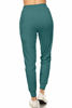 Picture of Leggings Depot JGA128-TEAL-M Solid Jogger Track Pants w/Pockets, Medium