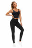 Picture of THE GYM PEOPLE High Waist Yoga Pants with Pockets,Tummy Control Running Yoga Leggings for Women Power Flex Workout Pants (Medium, Black  )