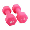 Picture of Set of 2 Neoprene Dumbbell Hand Weights, Anti-slip, Anti-roll