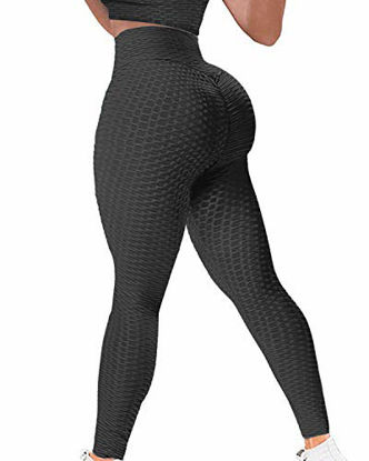 A AGROSTE Scrunch Butt Lifting Seamless Leggings Booty High Waisted Workout  Yoga Pants Anti-Cellulite Scrunch Pants Brown-S 