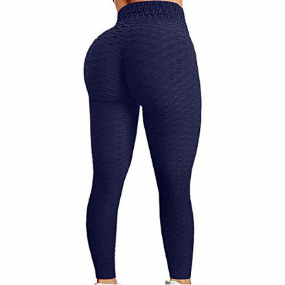 Picture of Famous TikTok Leggings, Yoga Pants for Women High Waist Tummy Control Booty Bubble Hip Lifting Workout Running Tights