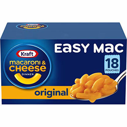 Picture of Kraft Easy Mac Original Flavor Macaroni and Cheese Meal (18 Pouches)