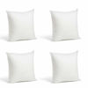 Picture of Foamily Set of 4-12 x 12 Premium Hypoallergenic Stuffer Pillow Inserts Sham Square Form Polyester, 12" L X 12" W, Standard/White