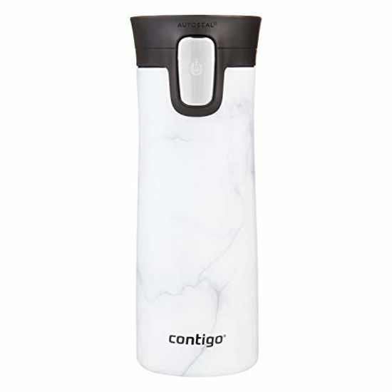 Picture of Contigo Stainless Steel Coffee Couture Autoseal Vacuum-Insulated Travel Mug, 14 Oz, Whte Marble