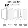 Picture of upsimples 16x20 Picture Frame Set of 5,Display Pictures 11x14 with Mat or 16x20 Without Mat,Wall Gallery Poster Frames,White