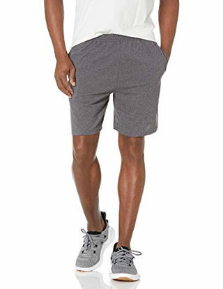 Picture of Hanes Men's Jersey Short with Pockets, Charcoal Heather, XXX-Large