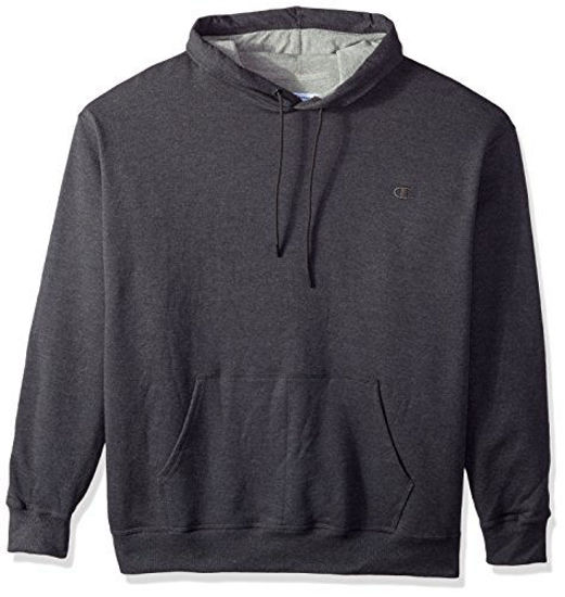 Picture of Champion Men's Powerblend Pullover Hoodie, Granite Heather, Medium