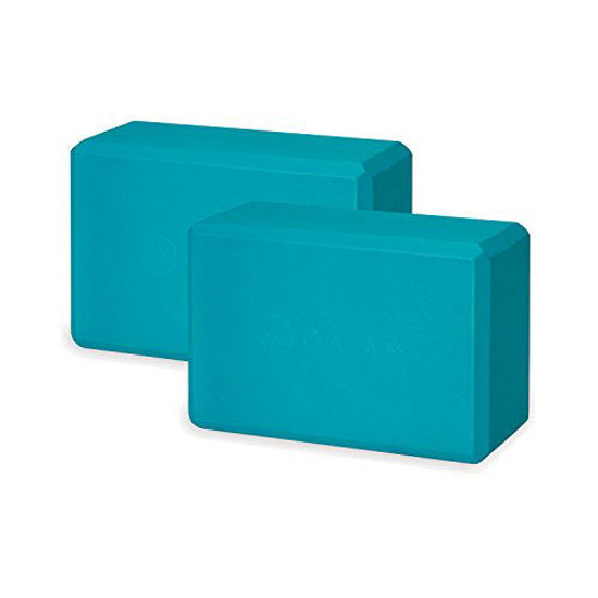  Gaiam Yoga Block - Supportive Latex-Free EVA Foam Soft  Non-Slip Surface For Yoga, Pilates, Meditation