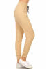 Picture of Leggings Depot JGAX128-KHAKI-3XL Solid Jogger Track Pants w/Pockets, 3X Plus