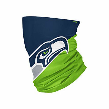 Picture of NFL FOCO Seattle Seahawks Neck Gaiter, One Size, Big Logo