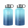 Picture of Iron Flask Sports Water Bottle - 40 Oz, 3 Lids (Straw Lid),Vacuum Insulated Stainless Steel, Modern Double Walled, Simple Thermo Mug, Hydro Metal Canteen