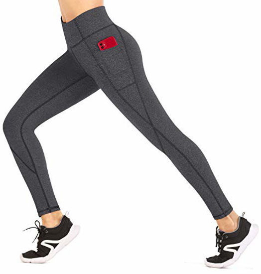 Heathyoga Yoga Leggings with Pockets for Women, Tummy Control Women's High  Waist Yoga Pants with Pockets Workout Yoga Pants Black : : Clothing  & Accessories