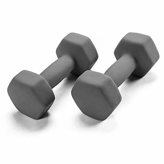 Picture of Portzon Set of 2 Neoprene Dumbbell Hand Weights, Anti-Slip, Anti-roll