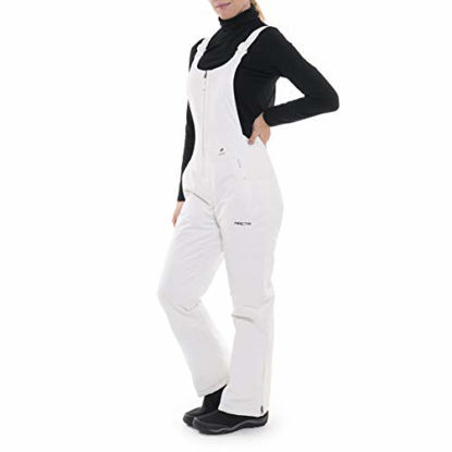 Picture of Arctix Women's Essential Insulated Bib Overalls, White, Large (12-14) Long