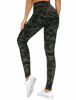 Picture of THE GYM PEOPLE Thick High Waist Yoga Pants with Pockets, Tummy Control Workout Running Yoga Leggings for Women (Medium, Army Green Camo)