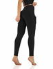 Picture of ODODOS Women's High Waisted Yoga Leggings with Pocket, Workout Sports Running Athletic Leggings with Pocket, Full-Length, Black,X-Small