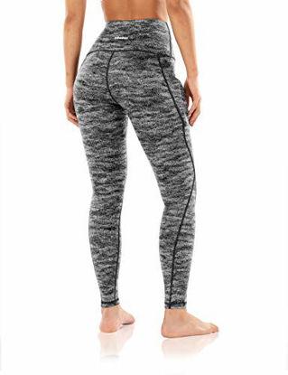 GetUSCart- ODODOS Women's Out Pockets High Waisted Pattern Yoga Pants,  Workout Sports Running Athletic Pattern Pants, Full-Length, Plus Size, Grey  Leopard, XX-Large