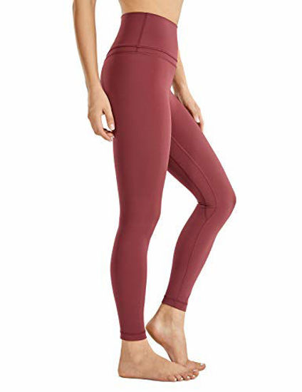 GetUSCart- CRZ YOGA Women's Naked Feeling I High Waist Tight Yoga Pants  Workout Leggings-25 Inches Savannah Red 25'' - R009 X-Large