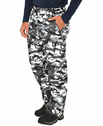 Picture of Arctix Men's Snow Sports Cargo Pants, A6 Camo Black, XX-Large (44-46W 30L)