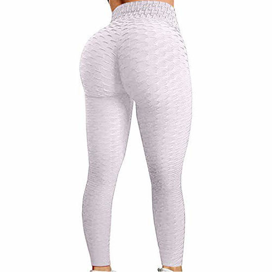 GetUSCart- Famous TikTok Leggings, Yoga Pants for Women High Waist Tummy  Control Booty Bubble Hip Lifting Workout Running Tights